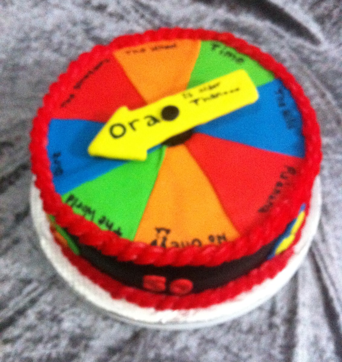 Spinning Wheel Cake